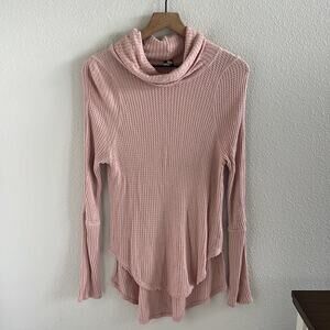 Free People We The Free Drippy Thermal Kristina Thermal Pink Small